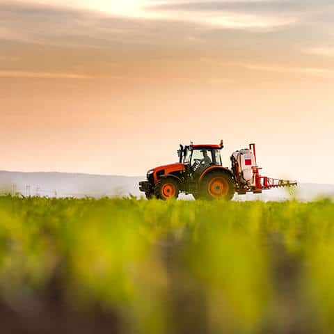 tracteur dans un champ