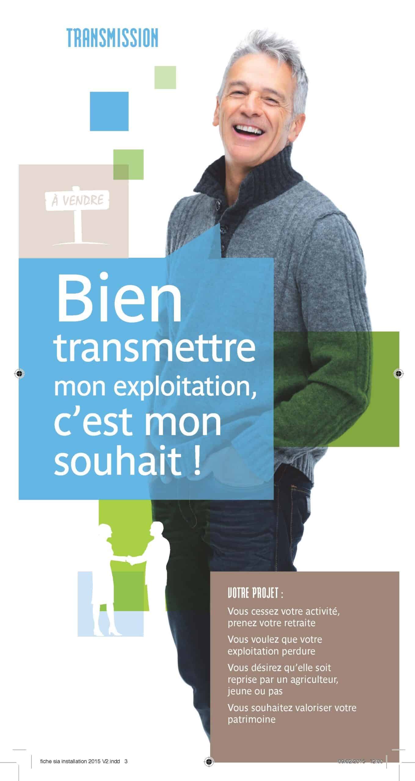 infographie "bien transmettre mon exploitation, c'est mon souhait"